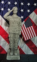 UNITED STATES ARMY WOMAN CAMO SOLDIER